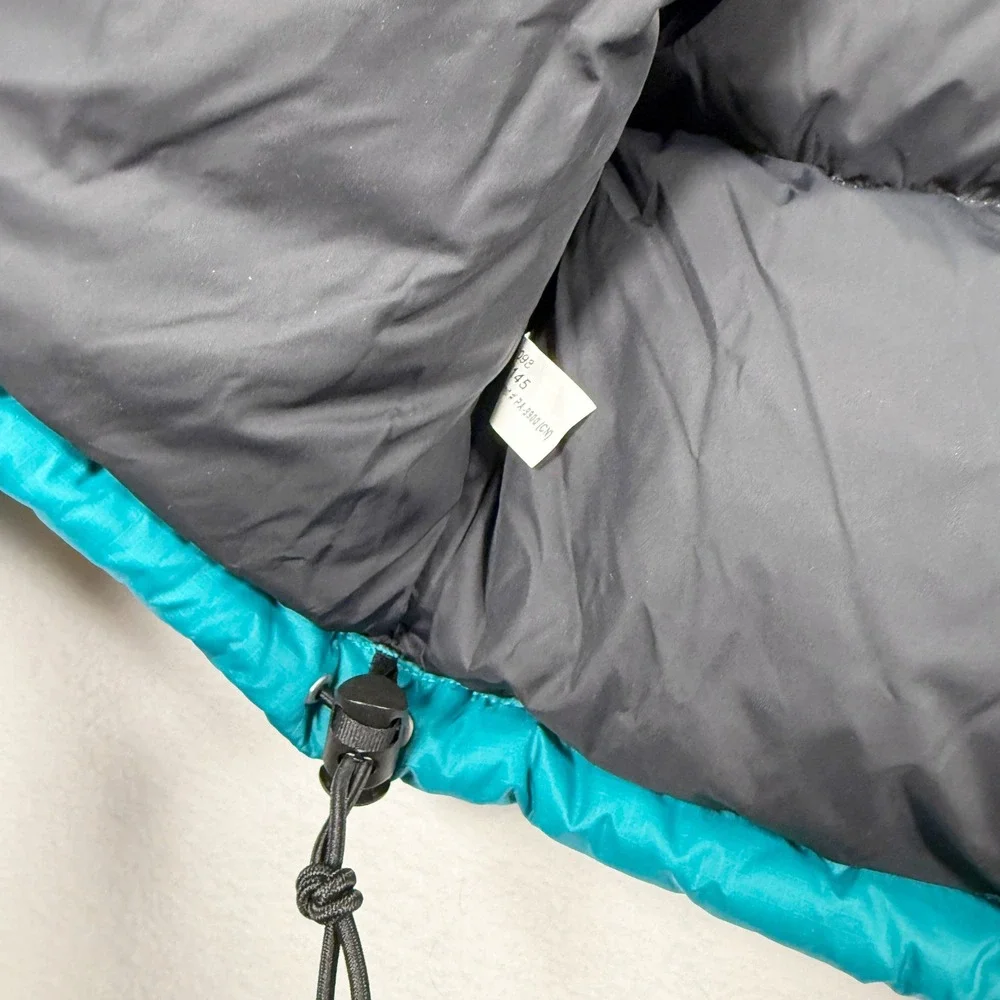 The North Face Nuptse Jacket Size 2X‎ Womens Plus Harbor Blue Hidden Hood NWT - Picture 13 of 14